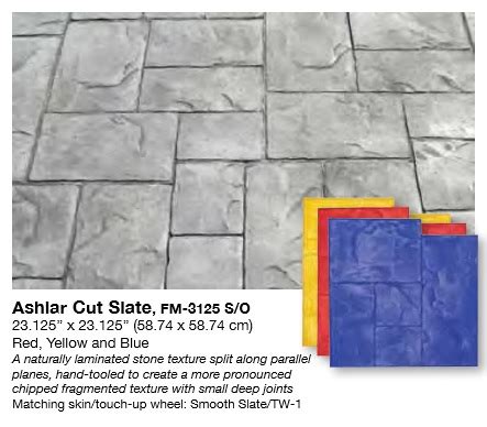 Brickform Ashlar Cut Slate Concrete Contractor