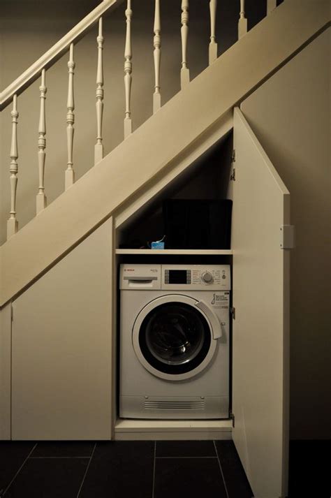 30 Smart And Cool Under Stairs Laundry Ideas Shelterness