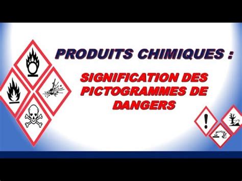 Produits Chimiques Signification Des Pictogrammes De Dangers Youtube