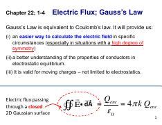 Understanding Electric Flux And Gauss S Law For Calculating Course Hero