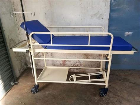 Hills Mild Steel Hospital Stretcher Trolley For Hospitals At Rs