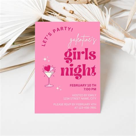 Galentine S Day Invitation Galentine S Party Invitation Galentines