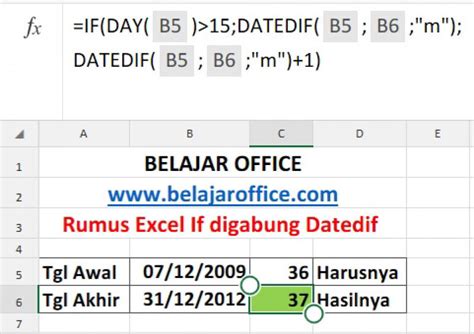 Soal Excel If Rumus Excel If Tunggal Dan If Majemuk Belajar Office