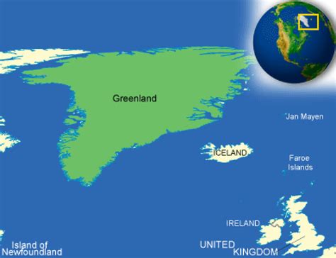 Map of Greenland. | - CountryReports