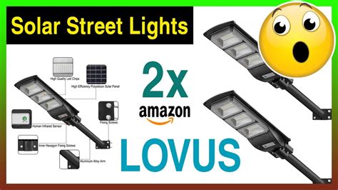 Lovus Solar Street Light Pack Lm Led Solar Power Street Lamp