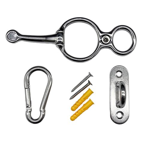 Horse Tie Ring Quick Snap Stainless Steel Hooks Equestrian Horse Tack