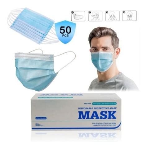 Mascarilla Desechable Certificada Capas Unidades Adn Cuotas