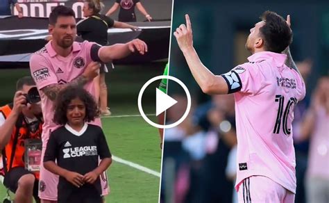 Video El Mundo Aplaude El Gesto Que Tuvo Messi Con El Hijo De Un Artista Bolavip