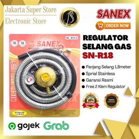 Jual SANEX SELANG REGULATOR METER SN R18 Shopee Indonesia