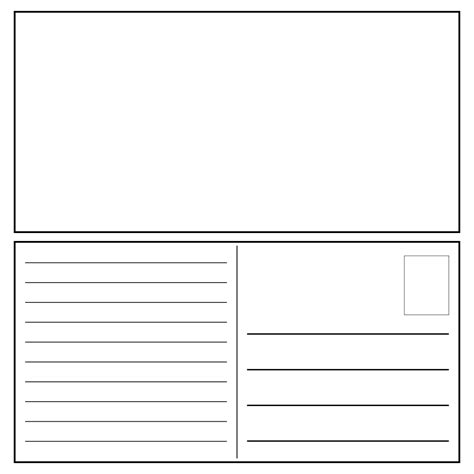 Blank Postcard Template Printable