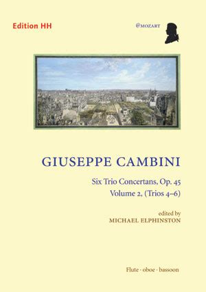 Cambini Giuseppe Maria Gioaccino Trio Concertans Op Band Nr