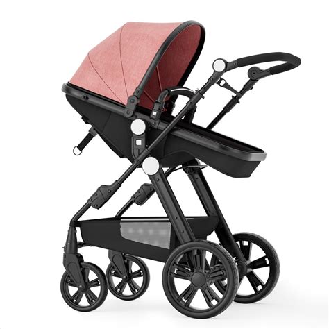 Cynebaby Foldable Baby Stroller For 0 36 Months Newborn Babies Pink