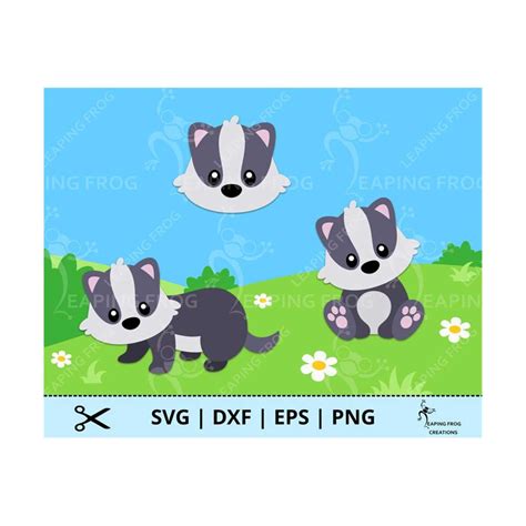 Badger Svg Png Cricut Cut Files Layered Silhouette Files Inspire