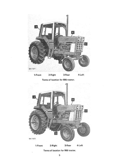 International 886 986 1086 1486 1586 And Hydro 186 Manual Farm