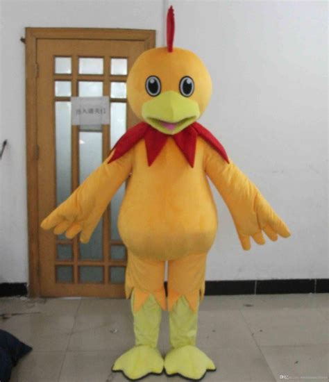 100 Real Picture Chicken Costume A Cute Adult Yellow Chicken Mascot