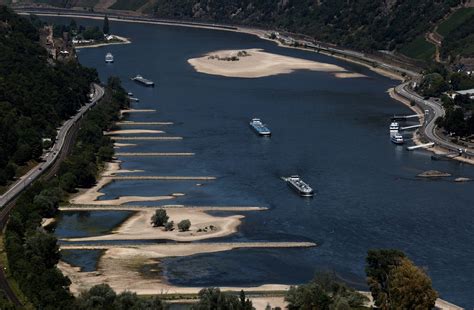 Summer Just Started But The Rhine River Is Already Starting To Dry Up