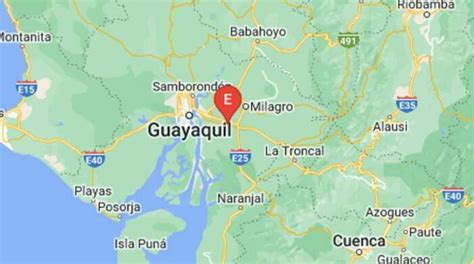 Un sismo de magnitud 4 1 se registró en la provincia de Guayas Centro