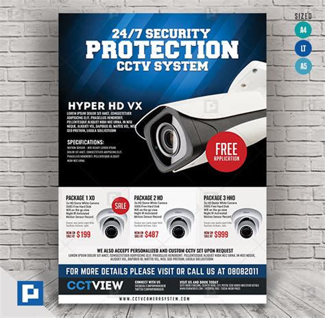 Cctv Package Promotional Flyer Psdpixel Promotional Flyers Flyer