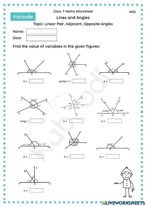 2-Angle Pair Relationships - Kuta Software - Worksheets Library