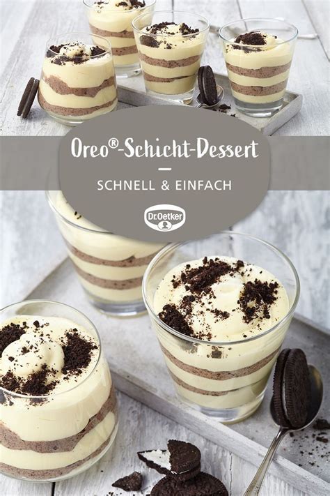 Oreo Schicht Dessert Rezept Dessert Rezepte Einfach Oreo