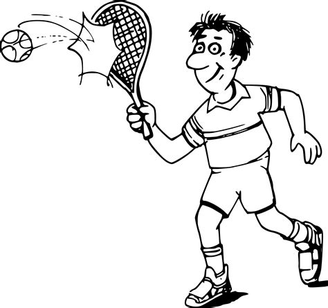 Coloriage Tennis et dessin à imprimer