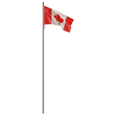 Canada Flag With Pole Canada Flag Waving Canada Flag Waving