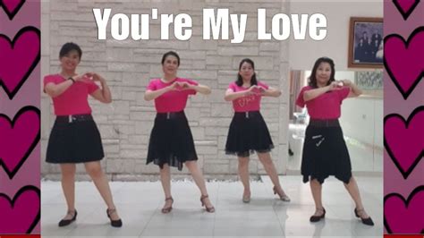 Youre My Love Line Dance Demo And Count Youtube