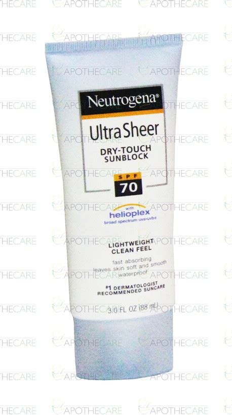 Neutrogena Ultra Sheer Dry Touch Sunscreen Lotion Spf70 88ml