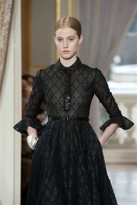 Christophe Josse Black Dress Detail Couture 2013 Runway Design