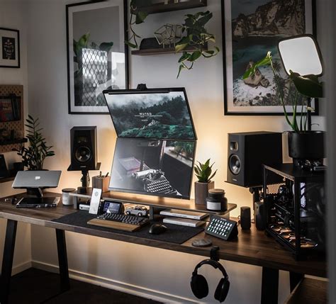 desk setups home office ideas  wfh tips camera