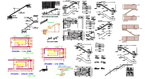 Librer As De Bloques Autocad Detalles Construcutivos Escaleras De