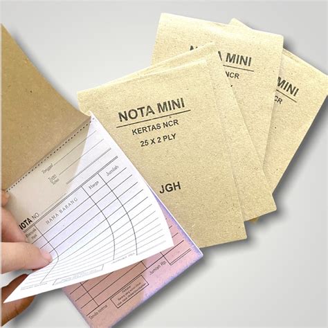 Jual Buku Nota Mini Kontan Kecil 2 Ply Ncr Nota Kontan 2 Rangkap