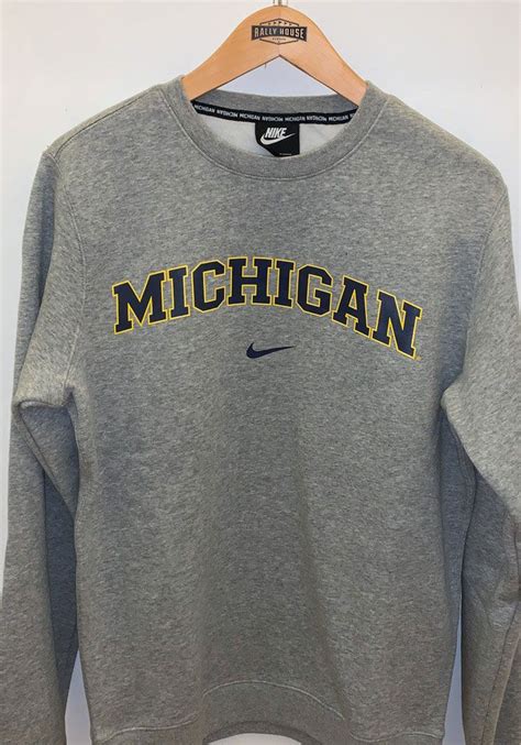 Head out in style with our Michigan Wolverines Grey Club Crew ...