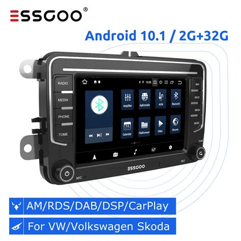 Essgoo 7 Polegada Rádio Do Carro Android 2 Din Carplay Am Rds Dsp