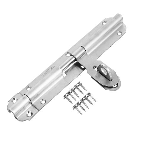 1 Set Lock Interior Exterior Door Window Sliding Lock Slide Gate Lock