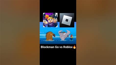 Blockman Go Vs Roblox Shorts Short Blockmango Roblox Youtube