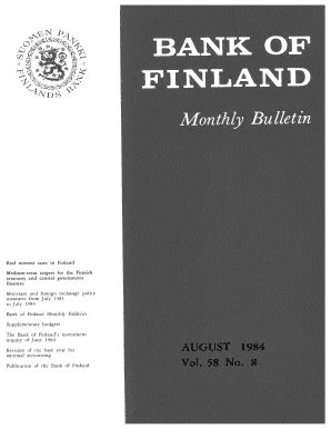 Fillable Online Suomenpankki Policy Bulletin For Of Finland Suomen