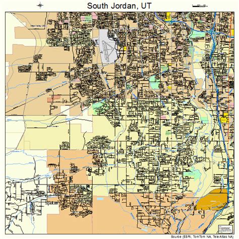 South Jordan Utah Street Map 4970850