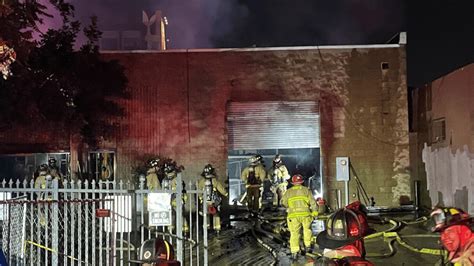 San Diego Fire Crews Knock Down Warehouse Blaze In East Village