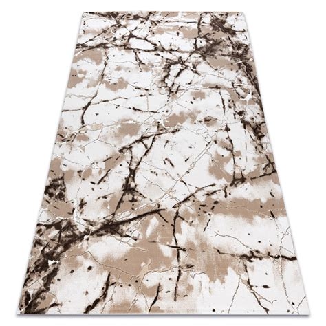 Alfombra acrílica VALENCIA 035 Mármol marfil beige 160x235 cm Leroy