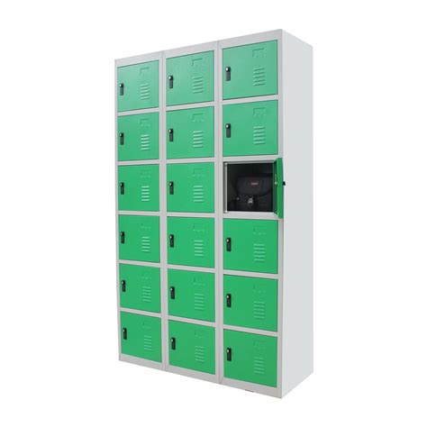 Wholesale Modern Industrial Steel 18 Door Storage Cabinets Employee Storage Cabinets - China ...