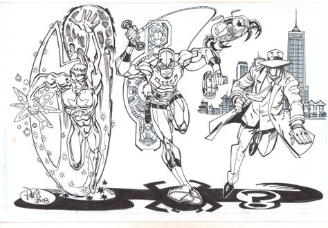 Comic Art For Sale From Anthony S Comicbook Art Captain Atom Blue