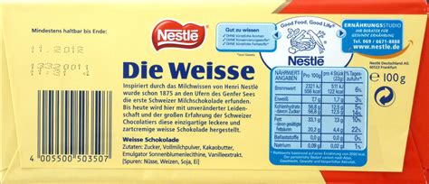 Nestlé "Die Weisse": Schokoladentest | Chclt.net