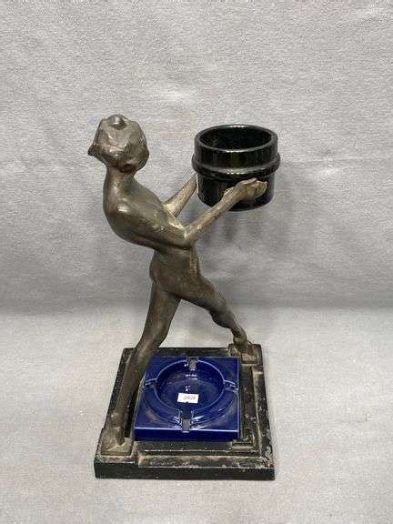 Art Deco Frankart Nude Smoking Stand Dixon S Auction At Crumpton