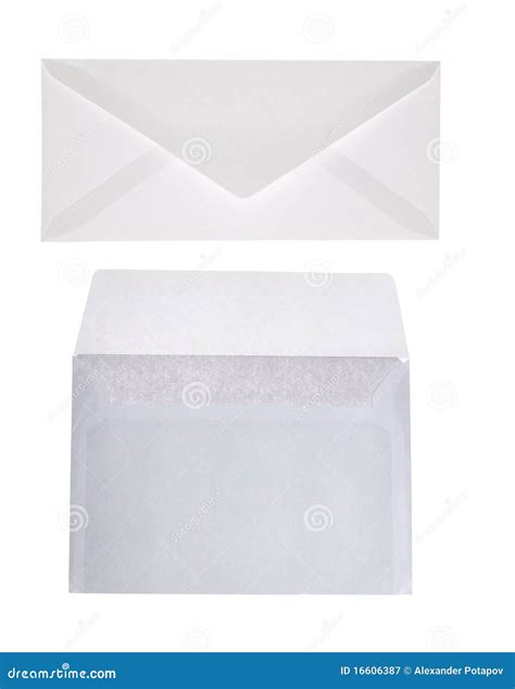 Two Envelopes Isolated On White Stock Image Image Of Information