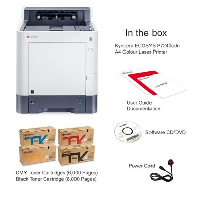 Kyocera ECOSYS P7240cdn A4 Colour Laser Printer 1102TX3NL1