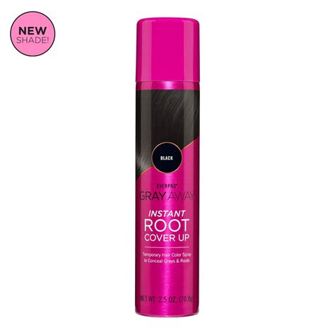 Everpro Gray Away Instant Root Touch Up Spray Black Oz Walmart