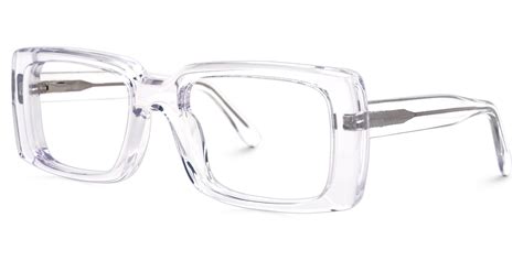 Eirwyn Rectangle Crystal Eyeglasses Vooglam