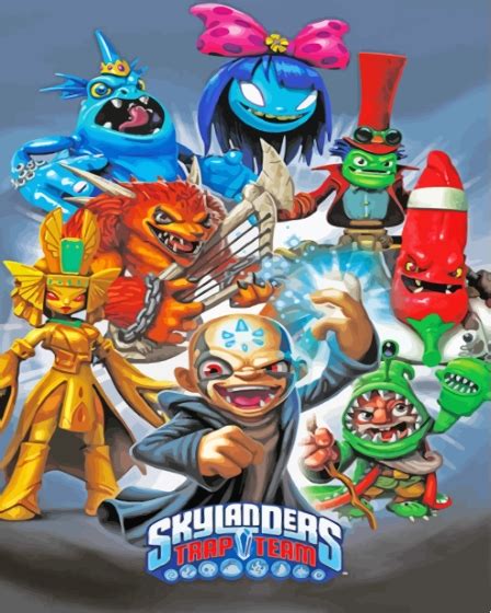 Skylanders Video Game Characters - Diamond Painting - Paint By Diamonds Pro