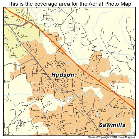 Aerial Photography Map of Hudson, NC North Carolina